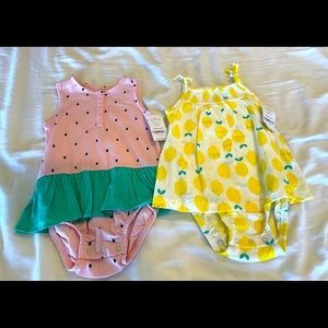 Brand new 2 Carter’s rompers